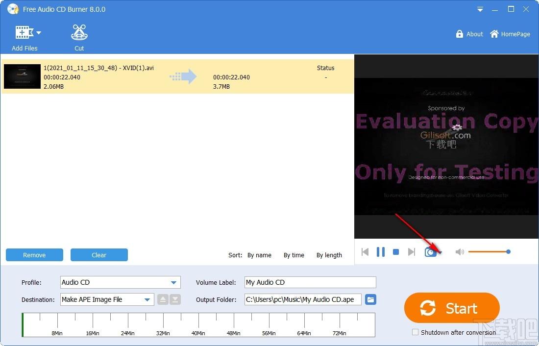 Free Audio CD Burner下载,音频光盘刻录软件,光盘工具,刻录软件,cd刻录