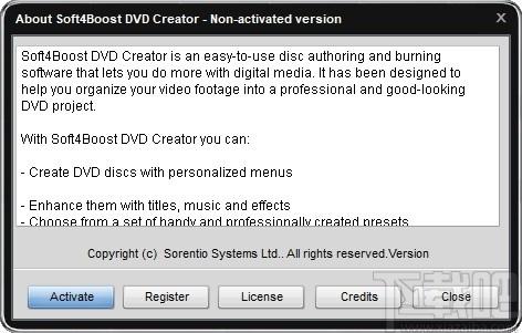 Soft4Boost DVD Creator下载,光盘刻录软件,光盘工具,刻录软件