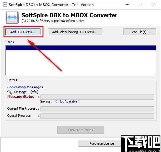 SoftSpire DBX to MBOX Converter下载,文档转换,邮件转换