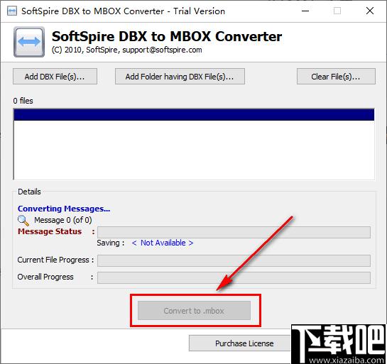 SoftSpire DBX to MBOX Converter下载,文档转换,邮件转换