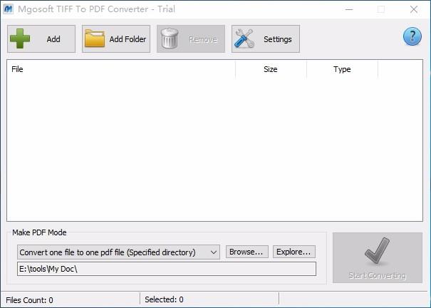 Mgosoft TIFF To PDF Converter,TIFF转PDF,文件转换